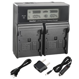 Kastar Dual Fast Charger for Canon BP-970G, BP-975 & EOS C100, C100 Mark II, C300, C300 PL, C500, C500 PL, GL2, XF100, XF105, XF200, XF205, XF300, XF305, XH A1S, XH G1S, XL H1A, XL H1S, XL2