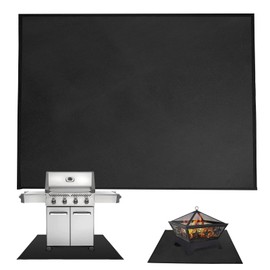 Under Grill Mat | Fireproof Fire Pit Floor Protector,Heat-Resistant Portable Non-Slip Mat for Patio Easy Cleanup Backyard Bonfires Outdoor Gatherings Safety Grilling Cooking