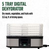 LEM Products 5-Tray Digital Dehydrator, Plastic and Stainless Steel, Black