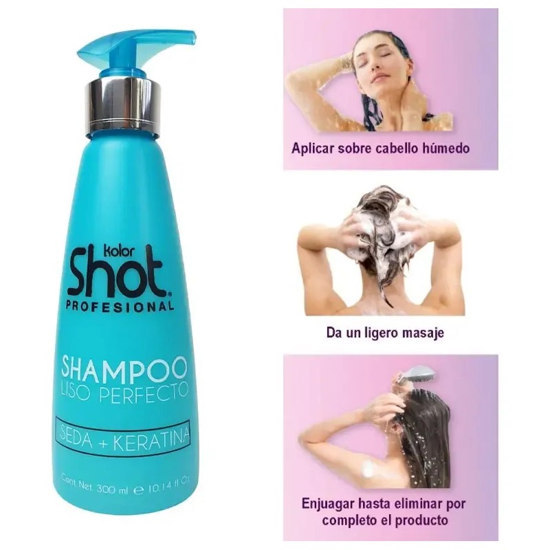Kolor Shot Profesional Shampoo Liso Perfecto 300 Ml