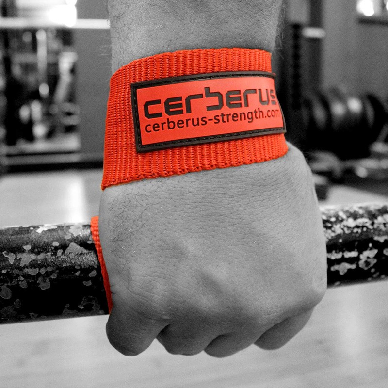 CERBERUS Strength EXTRA LONG Axle Bar Elite Lifting Straps (Pair)