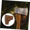 SUPVOX 2pcs Leather Axe Protector Cover Camping Hatchet Head Protective