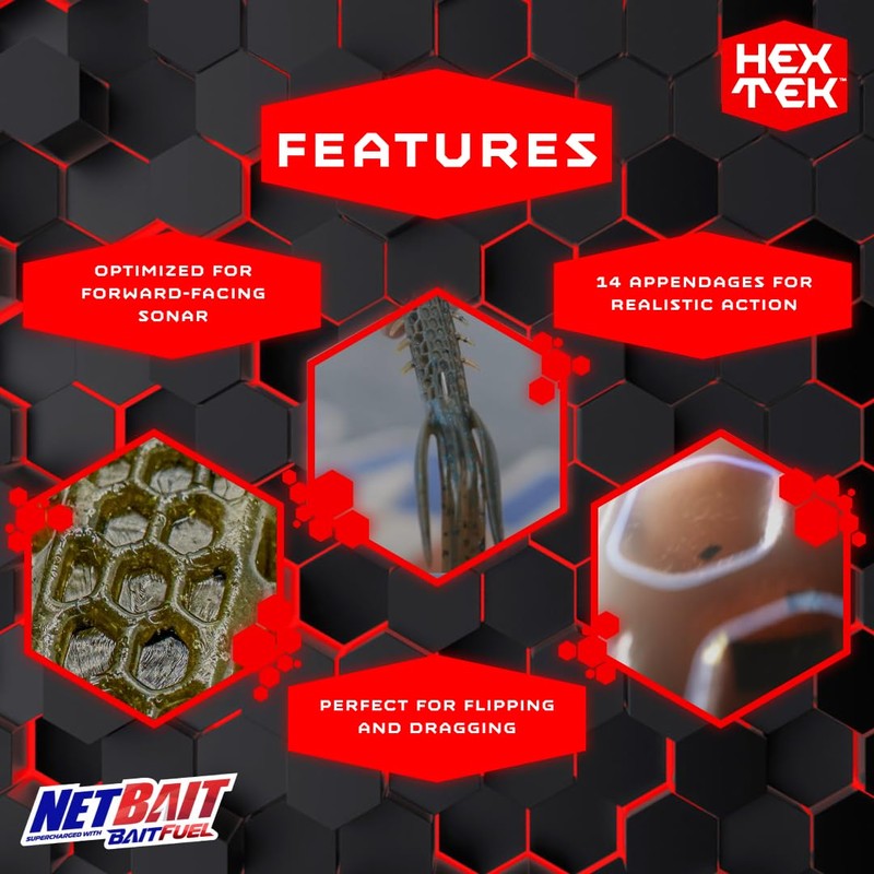 NetBait HexTek Big Boar | Tube-Hawg Hybrid Creature Bait |