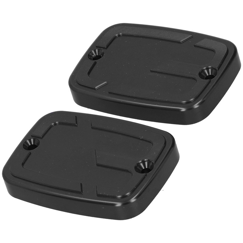 2pcs Front Brake Fluid Reservoir Cap Motorcycle Upper Fuel Tank