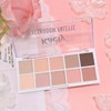 10 Eyeshadow Palette, Neutral Nude Brown Matte Eyeshadow Makeup,07