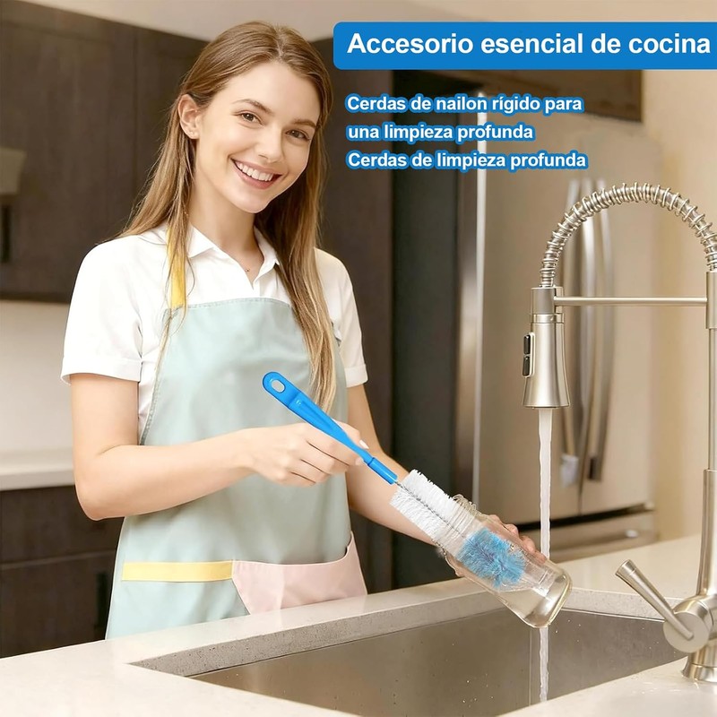 Vervex 17 Piezas Cepillo para Limpiar Popotes – Limpieza de