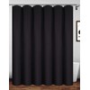 Homehold Waterproof Polyester Shower Curtain With Hooks, 180 x 180cm