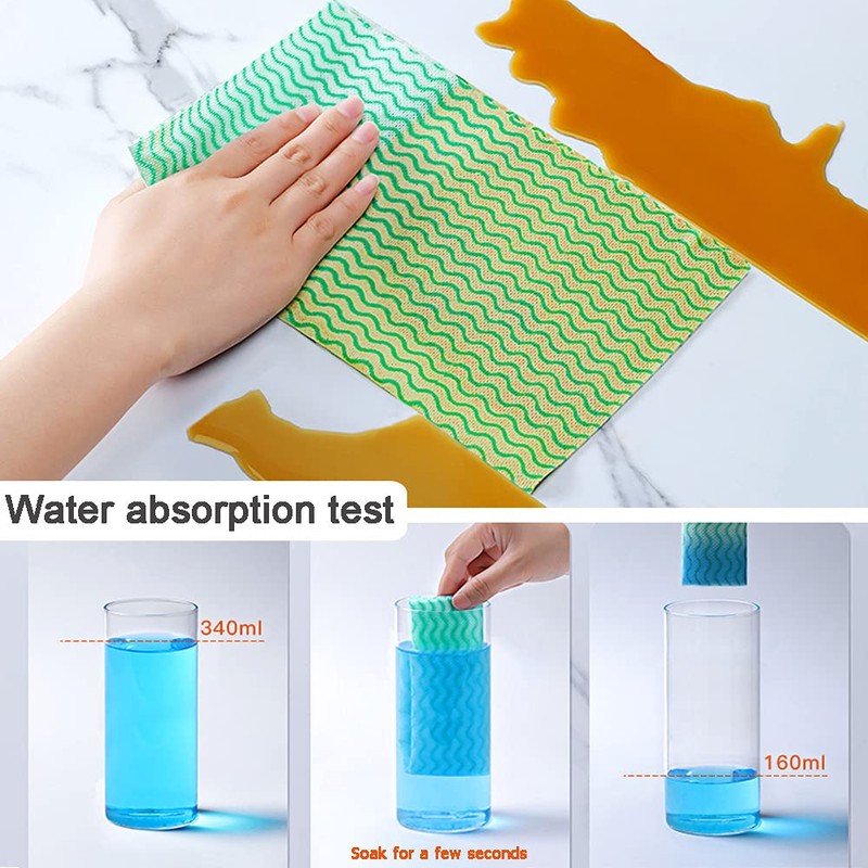 Cleaning Cloths, 3 Rolls of Tearable e Cloth, Kitchen Towel,
