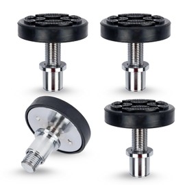 4pcs 35mm Shaft Screw Up Car Lift Feet Pads for Bendpak Maxjax 2 Post Lift, Plus-High Rubber Tray Stable Support Car Heightening Feet Tray