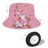Strawberry Milk Cow Men's Women's Bucket Hat Summer Vacation Travel