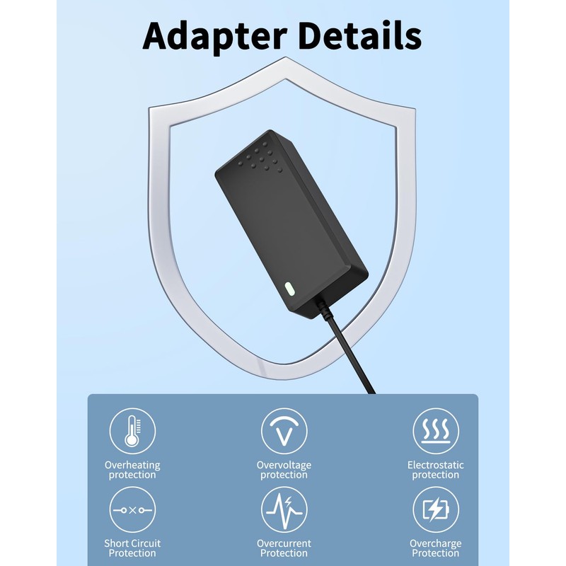 XWNV AC/DC Adapter Charger Compatible with Tanita SC-331 SC-331S Body