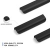 LONTAN Pack of 4 Hidden Cabinet Handles, Black, 160 mm,