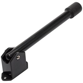 Merriway BH01845 (2 Pcs) Kick Down Sprung Black Metal Door Stay Stopper - Pack of 2 Pieces