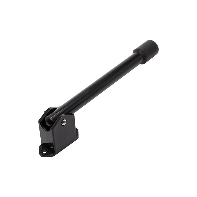 Merriway BH01845 (2 Pcs) Kick Down Sprung Black Metal Door
