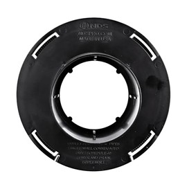 NDS 1244 Outlet Adapter for Catch Basin Fits 3 in. & 4 in. Drain Pipes, Black