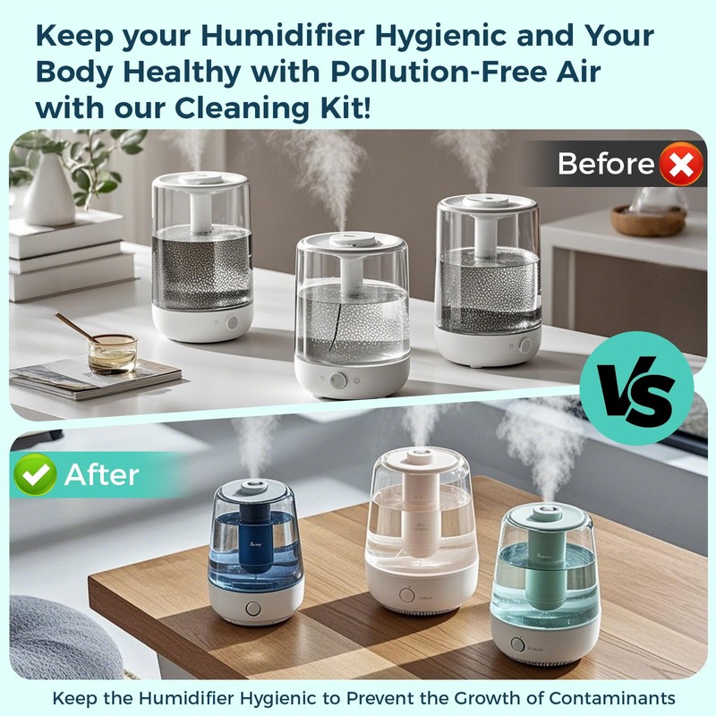 XPMBF 11 Pcs Humidifier Cleaner Brush Set, Small Detail Cleaning