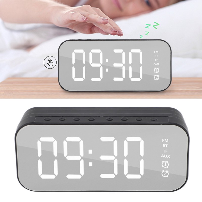 Bluetooth Speaker Alarm Clock Retro Small Multi Functional Desk Subwoofer