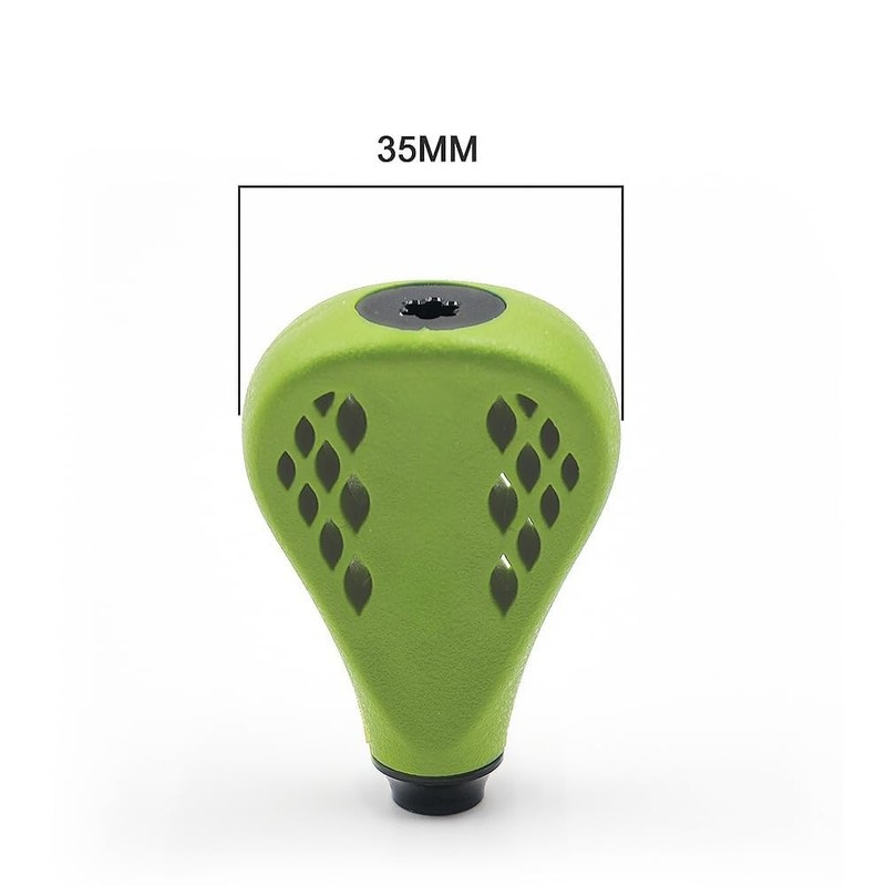 JINOHNAMILL TPE Flat Reel Power Knob 35mm TPE35 Green for