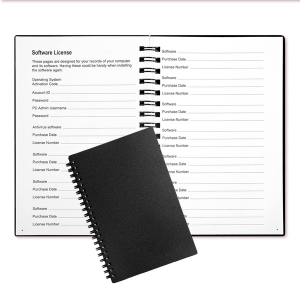 Discreet Password Book with Alphabetical A-Z Tabs - Password Notebook