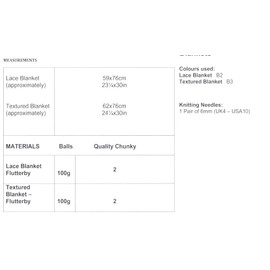 James C Brett Chunky - JB173 Baby Blankets 2 sizes