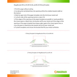 MageBracket RL End Clamp Mounting Kits for R-Panel Trapezoidal Metal Roof Solar Panel Module Mounting Racking Installation