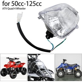 YTZ Outdoor 12V Front Head Light Lamp and Rear Brake Tail light for 50cc 70cc 90cc 110cc 125cc Taotao 110B Coolster 3050C Vitacci HAWK Peace Roketa Sunl BMS RPS...