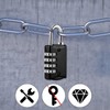 Pack of 4 Padlock Combination Lock Small, 4 Digit Suitcase