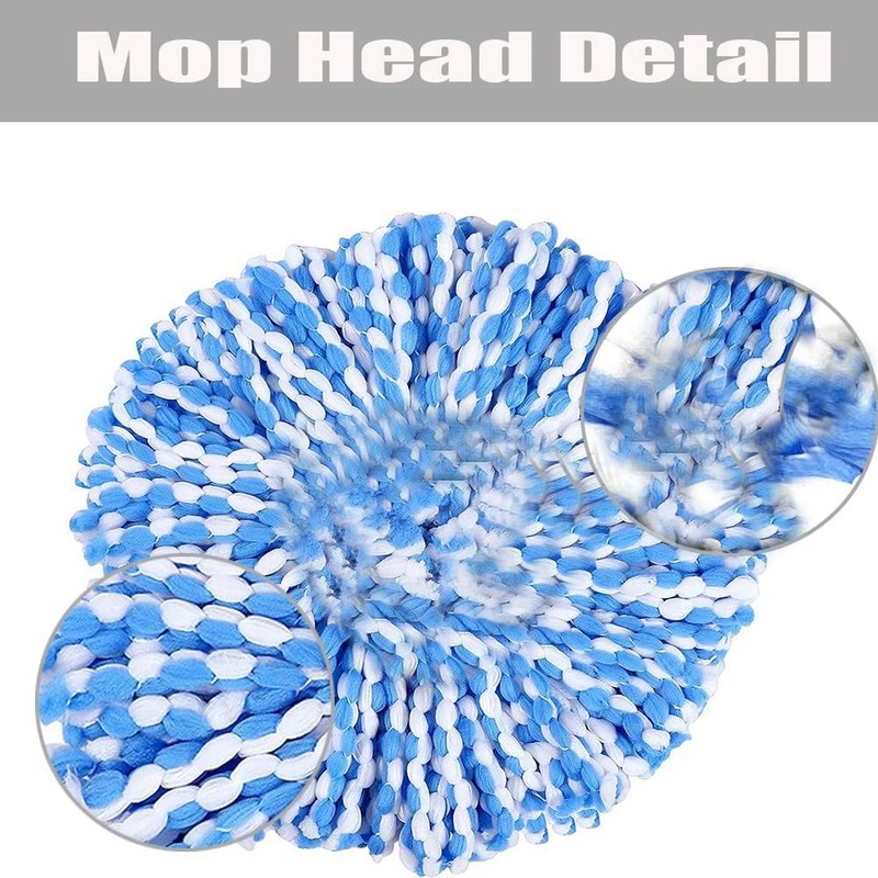 ANREKEYH Spin Mop Replace Head, Base, Handle Compatible with O