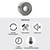 Unxuey 10pcs 3x8x3mm Steel Deep Groove Ball Bearings Longboard Model