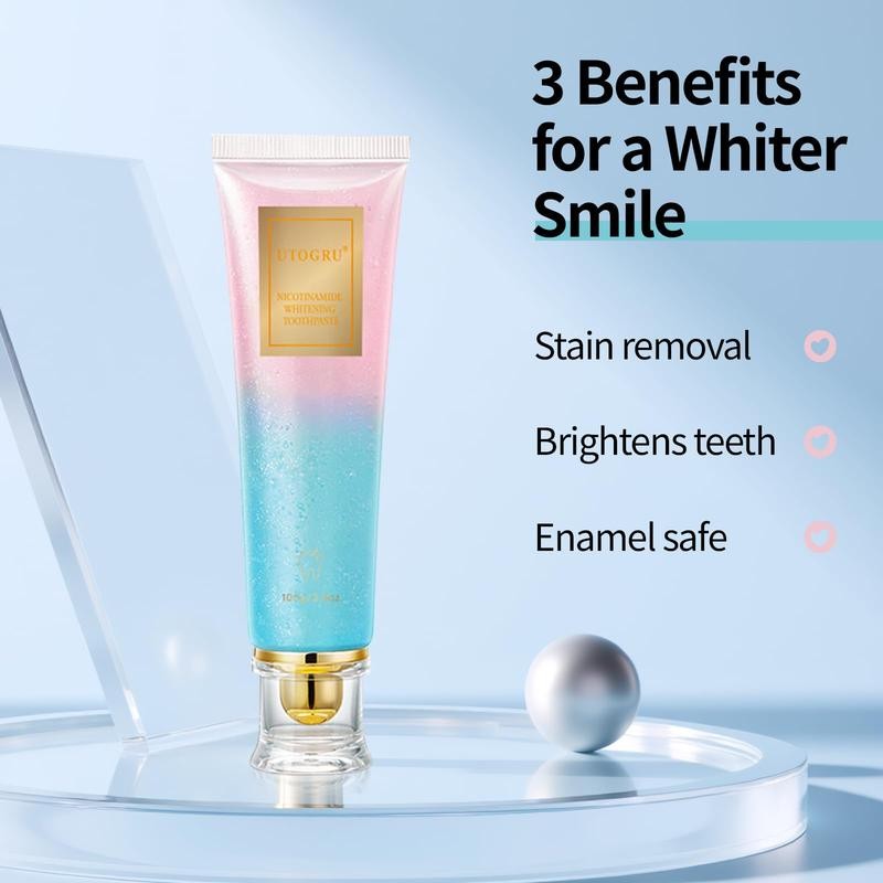 【Triple Whitening】NiacinamideWhitening Toothpaste Mint Oral-max Remove dental stains and plaque