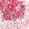 2 Boxes Flatback Resin Rhinestones and Jelly Rhinestones for Crafting,