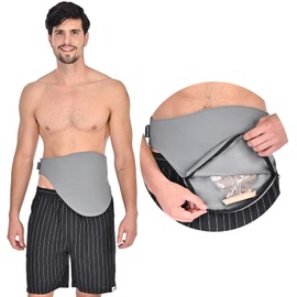 WansMed WansMed Ostomy Bag Covers for Men and Women, Ostomy Belt for Sports and Daily Life, Colostomy Supplies, Gray (XXL)