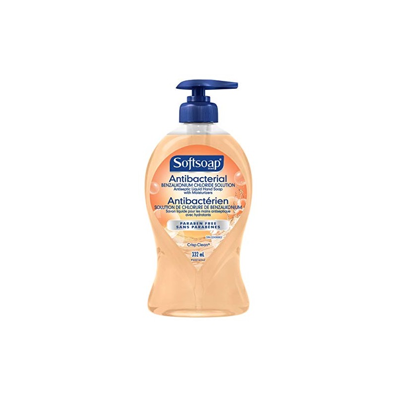 Softsoap Antibacterial Liquid Hand Soap Pump Crisp Clean 332 Ml