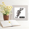 CORE ART 8x8 Picture Frame, Handmade Wood Rustic White Photo
