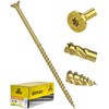 4mm x 80mm (Pack of 100) Yellow Hardened Countersunk Head