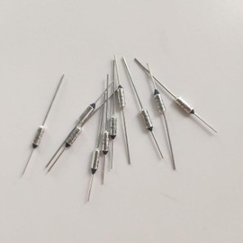 10Pcs Silver 184℃ RY184 TF 184 Degrees Celsius 10A 250 V Temperature Thermal Fuse Cartridge Fuses Tools and Home Improvement Fuses