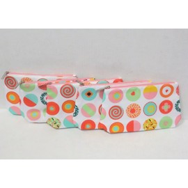CLINIQUE DONUT MULTI-COLORED COSMETIC BAG (LOT OF 5)