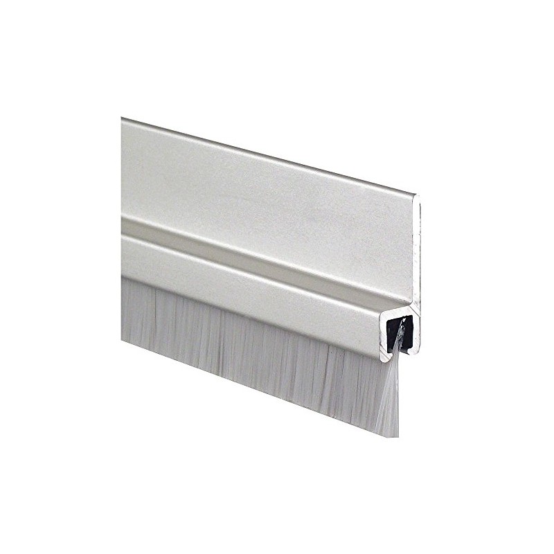 Double Door Weatherstrip, Nylon, 8ft L