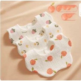 Wholesale Infant 2 Layers Breathable Bibs Baby Lovey Soft Lace-up Closure Washable Towel for Boy GirlSize: 3T, Color: Other