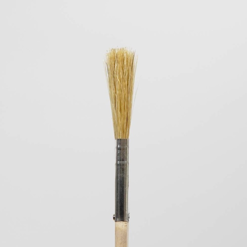 Hake City Brush Gold Roll Rack Brush, Wooden Handle, White