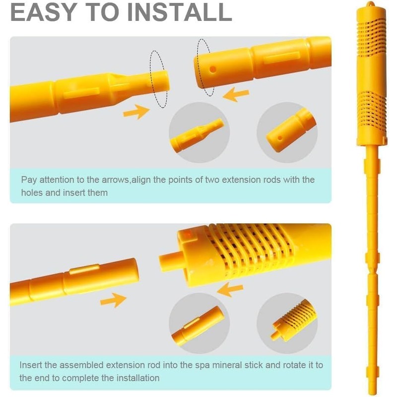 Hot Spring Mineral Rod has Strong Adsorption Activated Carbon(3Pack)