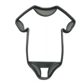 AJT BABY SHOWER THEMED DETAILED BODYSUIT COOKIE CUTTER MADE IN USA PR4940
