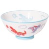 Minoru Ceramic Kids Bowl Dinosaur White 4965583706199