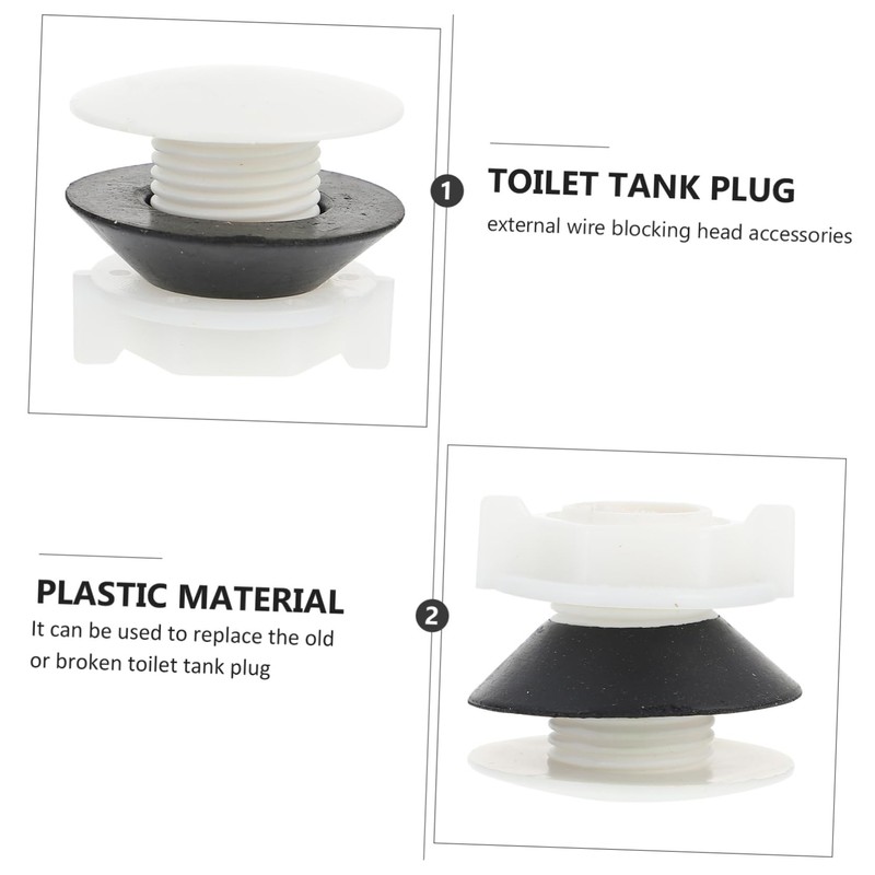 jojofuny 2pcs Toilet Tank for Bathroom Accessories for Cisterns Fish