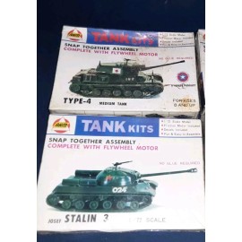 AHM/Rivarossi Ahm Academy Stalin 3 Russian Chinese Type 4 1/72 Lot Of 2 WOT Tanks Tank NIB Rar