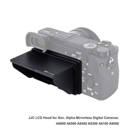 JJC LCD Gegenlichtblende für Sony Alpha A6600 A6500 A6400 A6300 A6100 A6000 Mirrorless Digital Camera