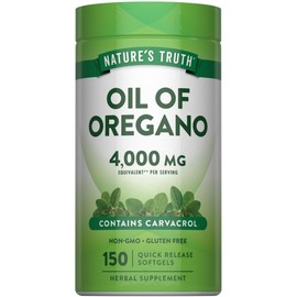 Natures Truth Aceite de Orégano 150 Cápsulas Blandas Suplemento Alimenticio Herbal Sin OMG Sin Gluten                                                 