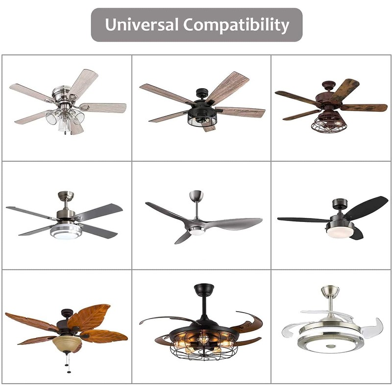 2 Pack Universal Ceiling Fan Remote Control Kit - 3-in-1