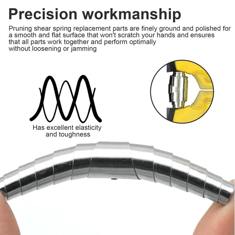 KLEHOPE Pruner Spring 15 Pieces Spring for Pruning Shears, Manganese