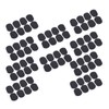 80Pcs Sax Mouthpiece Pad Silicone Black Cushion Patches Wind Instrument